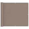 Écran de balcon Taupe 100 x 600 cm Tissu Oxford 542927542927