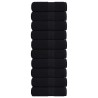 Serviettes de toilette FROGN 10 pièces Noir 30x30 cm 360 g/m² 542942542942
