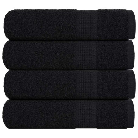 Serviettes de douche FROGN 4 pcs noir 70x140 cm 360 g/m² 542946542946