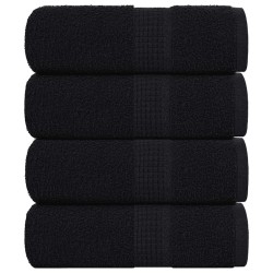 Serviettes de toilette FROGN 4 pièces Noir 30x30 cm 360 g/m² 542949542949