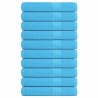 Serviettes de sauna FROGN 10pcs turquoise 80x200cm 360 g/m² 542952542952