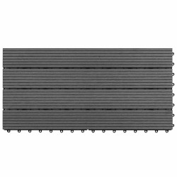 Carreau de terrasse 6 pcs Gris 60 x 30 cm WPC 542967542967