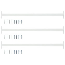 Barre de sécurité de fenêtre réglable 3 pcs Blanc Acier 542980542980