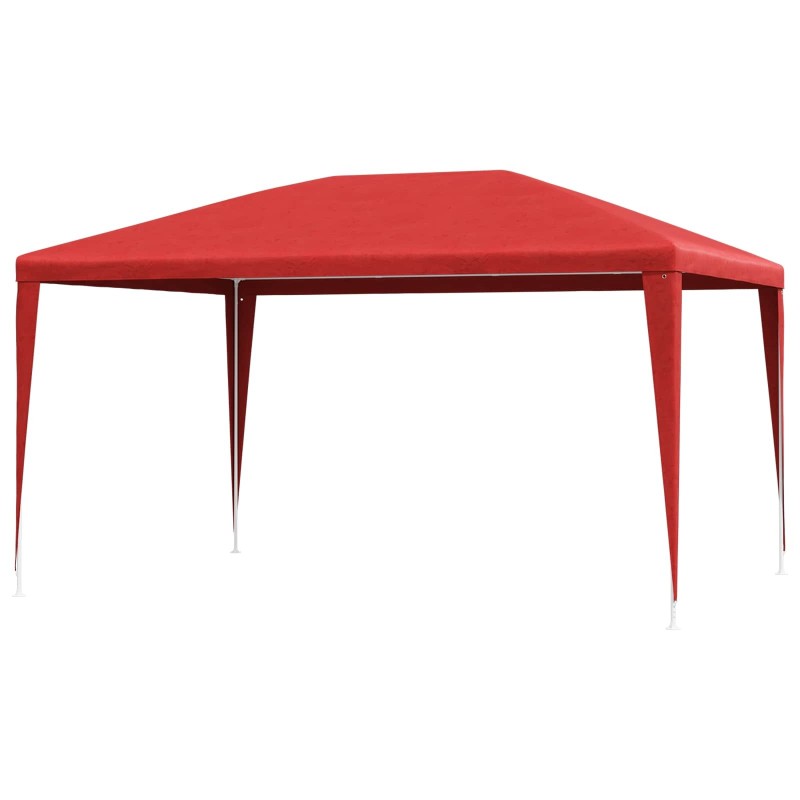 Tente de fête Rouge 400 x 300 x 255 cm PE et acier 542987542987