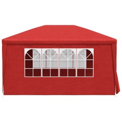 Tente de fête Rouge 400 x 300 x 255 cm PE et acier 542988542988