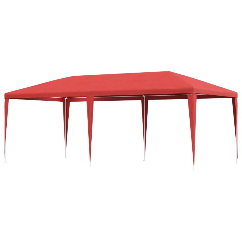 Tente de fête Rouge 600 x 300 x 255 cm PE et acier 542989542989
