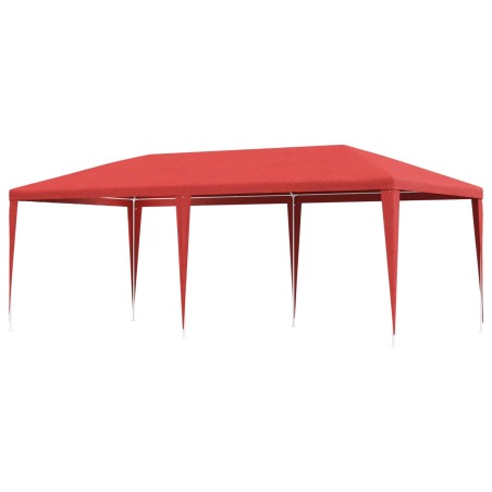 Tente de fête Rouge 600 x 300 x 255 cm PE et acier 542989542989