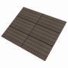 Carreau de terrasse 6 pcs Marron foncé 60 x 30 cm WPC 542993542993