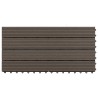 Carreau de terrasse 6 pcs Marron foncé 60 x 30 cm WPC 542993542993