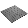 Carreau de terrasse Design 3D 11 pcs Gris 30 x 30 cm WPC 542996542996