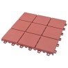 Carreau de terrasse 10 pcs Rouge 30,5 x 30,5 x 2,2 cm 543000543000