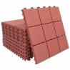 Carreau de terrasse 10 pcs Rouge 30,5 x 30,5 x 2,2 cm 543000543000
