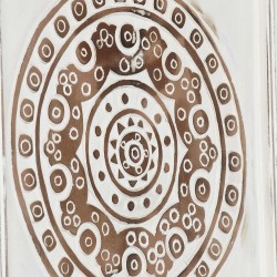 Décor artistique 2 pcs Marron et blanc 40 x 40 x 1,5 cm 543001543001