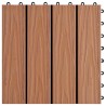 Carreau de terrasse 11 pcs Marron Clair 30 x 30 cm WPC 543006543006