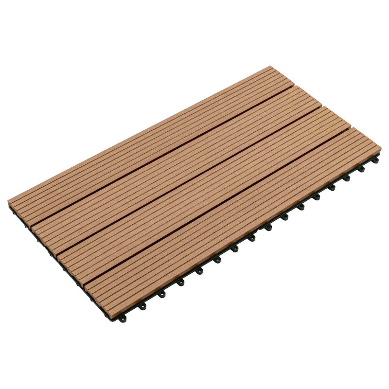 Carreau de terrasse 6 pcs Marron 60 x 30 cm WPC 543008543008