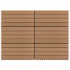 Carreau de terrasse 6 pcs Marron 60 x 30 cm WPC 543008543008