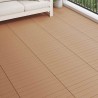 Carreau de terrasse 6 pcs Marron 60 x 30 cm WPC 543011543011