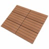 Carreau de terrasse 6 pcs Marron 60 x 30 cm WPC 543011543011
