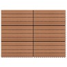 Carreau de terrasse 6 pcs Marron 60 x 30 cm WPC 543011543011