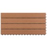 Carreau de terrasse 6 pcs Marron 60 x 30 cm WPC 543011543011