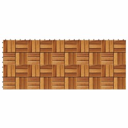Carreau de terrasse 10 pcs Marron 30 x 30 cm Bois d'acacia 543016543016
