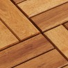 Carreau de terrasse 10 pcs Marron 30 x 30 cm Bois d'acacia 543016543016