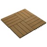 Carreau de terrasse Design 3D 11 pcs Teck 30 x 30 cm WPC 543018543018