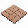 Carreau de terrasse 11 pcs Marron 30 x 30 cm WPC 543019543019