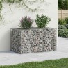 Lit surélevé gabion Argenté 100 x 60 x 55 cm Acier galvanisé 543024543024