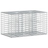 Lit surélevé gabion Argenté 100 x 60 x 55 cm Acier galvanisé 543024543024