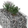 Lit surélevé gabion Argenté 100 x 60 x 55 cm Acier galvanisé 543024543024