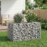 Lit surélevé gabion Argenté 100 x 60 x 55 cm Acier galvanisé 543024543024