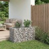Lit surélevé gabion Argenté 100 x 60 x 55 cm Acier galvanisé 543024543024