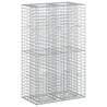 Lit surélevé gabion Argenté 90 x 50 x 150 cm Acier galvanisé 543028543028