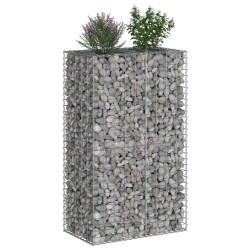 Lit surélevé gabion Argenté 90 x 50 x 150 cm Acier galvanisé 543028543028