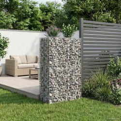 Lit surélevé gabion Argenté 90 x 50 x 150 cm Acier galvanisé 543028543028