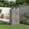 Lit surélevé gabion Argenté 90 x 50 x 150 cm Acier galvanisé 543028543028