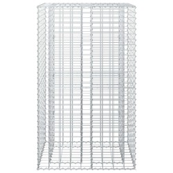 Lit surélevé gabion Argenté 90 x 50 x 150 cm Acier galvanisé 543028543028