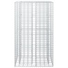 Lit surélevé gabion Argenté 90 x 50 x 150 cm Acier galvanisé 543028543028