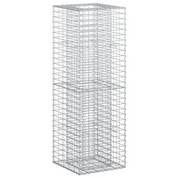 Lit surélevé gabion Argenté 50 x 50 x 150 cm Acier galvanisé 543034543034