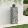 Lit surélevé gabion Argenté 50 x 50 x 150 cm Acier galvanisé 543034543034