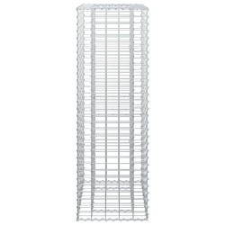 Lit surélevé gabion Argenté 50 x 50 x 150 cm Acier galvanisé 543034543034