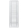 Lit surélevé gabion Argenté 50 x 50 x 150 cm Acier galvanisé 543034543034