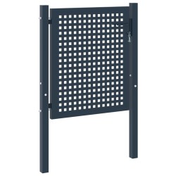 Portail de clôture Anthracite 102x75 cm Acier 543036543036