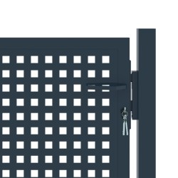 Portail de clôture Anthracite 102x75 cm Acier 543036543036