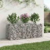 Lit surélevé gabion Argenté 150 x 50 x 60 cm Acier galvanisé 543038543038