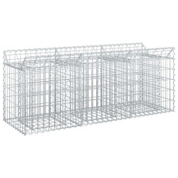 Lit surélevé gabion Argenté 150 x 50 x 60 cm Acier galvanisé 543038543038