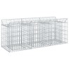 Lit surélevé gabion Argenté 150 x 50 x 60 cm Acier galvanisé 543038543038