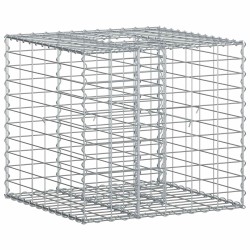 Lit surélevé gabion Argenté 60 x 60 x 55 cm Acier galvanisé 543039543039