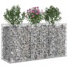 Lit surélevé gabion Argenté 150 x 50 x 80 cm Acier galvanisé 543041543041